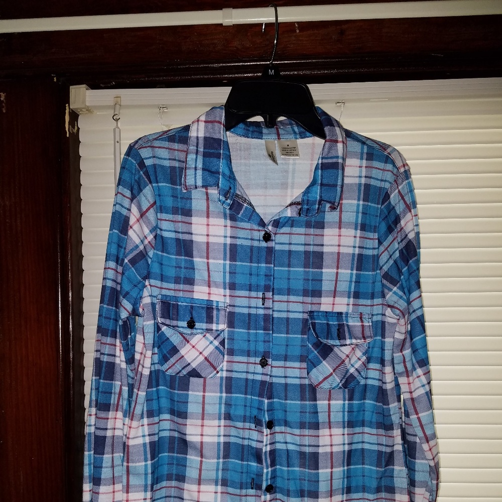 Essenza girls long-sleeved checkered shirts